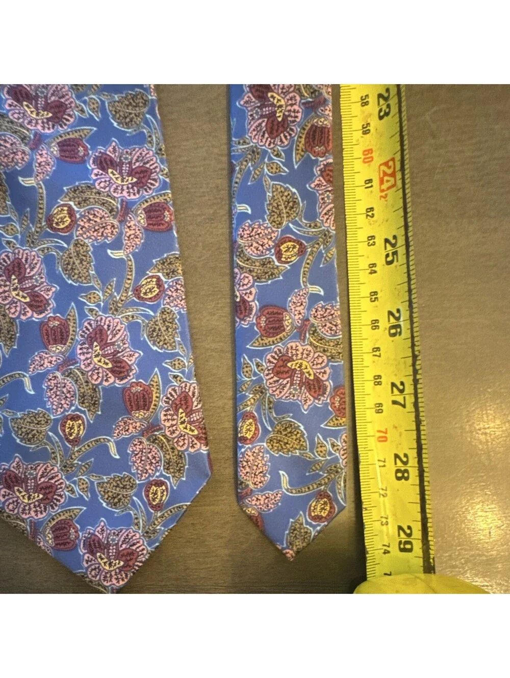 Pierre Cardin Men's Blue Polyester Floral Woven Necktie, One Size [COPY]